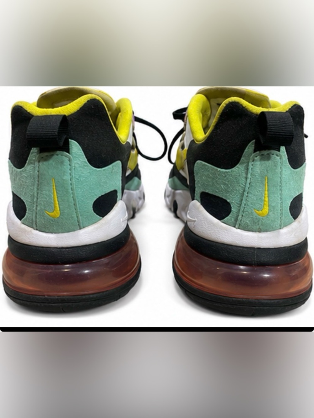 Nike Air Max 270 React Bauhaus AO4971-101 Men’s Size 12 Multicolor Running Shoes - Picture 3 of 7